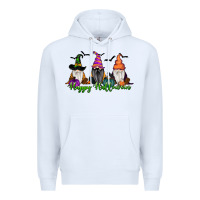 White happy halloween gnome pumpkin Premium Hoodie - RanaPortraitStore