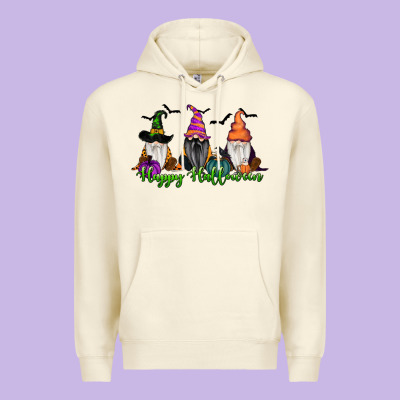 Happy Halloween Gnome Pumpkin Premium Hoodie Designed By Ranaportraitstore