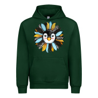 Forest Green penguin sunflower Urban Hoodie - RanaPortraitStore