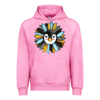 Fuchsia Pink penguin sunflower Urban Hoodie - RanaPortraitStore