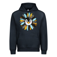 Navy penguin sunflower Urban Hoodie - RanaPortraitStore