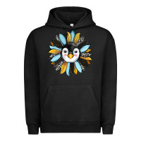 Pigment Black penguin sunflower Urban Hoodie - RanaPortraitStore