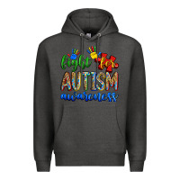Charcoal Heather fight for autism awareness Premium Hoodie - Zillion Design Studio