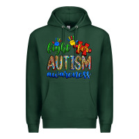 Sports Green fight for autism awareness Premium Hoodie - Zillion Design Studio