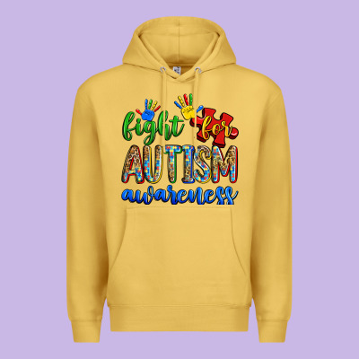 Fight For Autism Awareness Premium Hoodie Designed By Zillion Design Studio