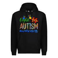 Black fight for autism awareness Premium Hoodie - Zillion Design Studio