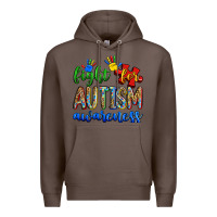 Coffee fight for autism awareness Premium Hoodie - Zillion Design Studio