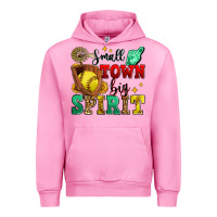 Small Town Big Spirit Softball Urban Hoodie | Teevron