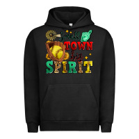 Pigment Black small town big spirit softball Urban Hoodie - Zillion Design Studio