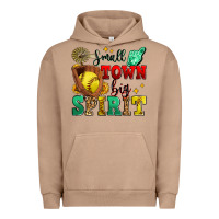 Pigment Burro small town big spirit softball Urban Hoodie - Zillion Design Studio