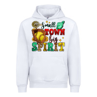 White small town big spirit softball Urban Hoodie - Zillion Design Studio