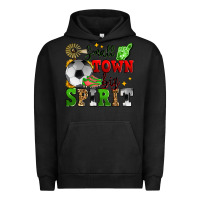Pigment Black small town big spirit soccer Urban Hoodie - Zillion Design Studio