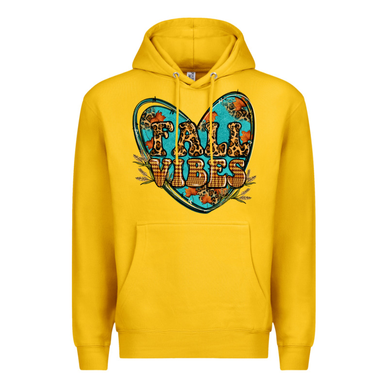 Fall Vibes Heart Premium Hoodie by RanaPortraitStore | Teevron