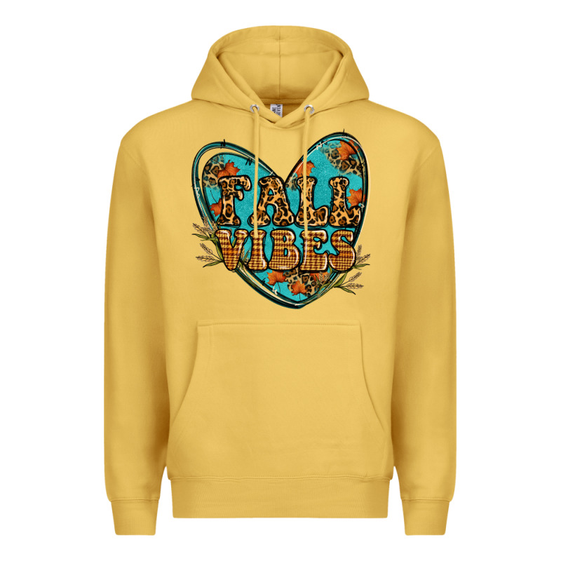 Fall Vibes Heart Premium Hoodie by RanaPortraitStore | Teevron