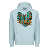 Blue Mist fall vibes heart Premium Hoodie - RanaPortraitStore