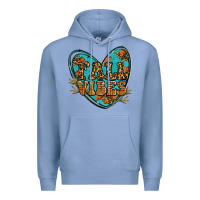 Colony Blue fall vibes heart Premium Hoodie - RanaPortraitStore