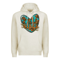 Oatmeal Heather fall vibes heart Premium Hoodie - RanaPortraitStore