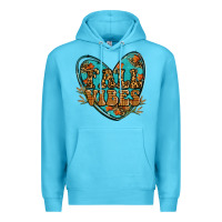 Ocean Blue fall vibes heart Premium Hoodie - RanaPortraitStore