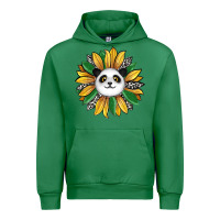 Emerald panda sunflower Urban Hoodie - RanaPortraitStore