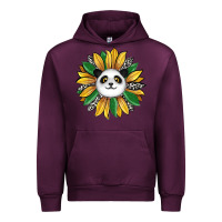Mauve Wine panda sunflower Urban Hoodie - RanaPortraitStore