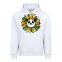 White panda sunflower Urban Hoodie - RanaPortraitStore