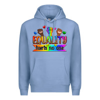 Colony Blue equality hurts no one Premium Hoodie - Zillion Design Studio