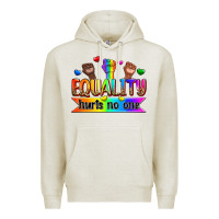 Oatmeal Heather equality hurts no one Premium Hoodie - Zillion Design Studio
