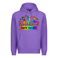 Purple equality hurts no one Premium Hoodie - Zillion Design Studio