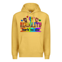 Antique Gold equality hurts no one Premium Hoodie - Zillion Design Studio