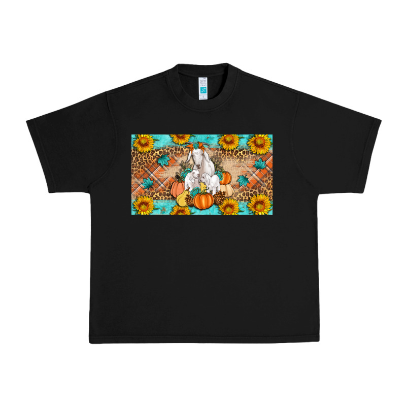 Goat Family Fall Pumpkins Urban Heavy Tee by Artiststas | Teevron