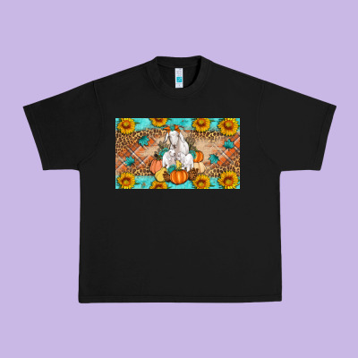 Goat Family Fall Pumpkins Urban Heavy Tee Designed By Artiststas