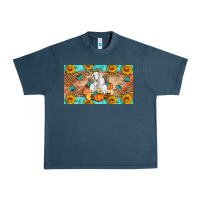 Midnight Navy Goat Family Fall Pumpkins Urban Heavy Tee - Artiststas