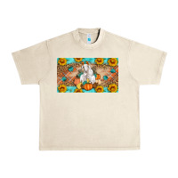 Sandshell Goat Family Fall Pumpkins Urban Heavy Tee - Artiststas