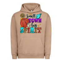 Pigment Burro small town big spirit basketball Urban Hoodie - Zillion Design Studio