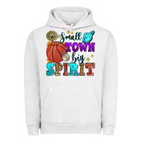 Pigment Lunar Rock small town big spirit basketball Urban Hoodie - Zillion Design Studio