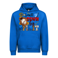 Cobalt small town big spirit baseball Urban Hoodie - Zillion Design Studio