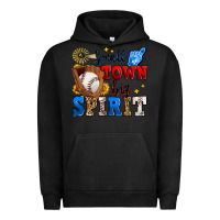 Pigment Black small town big spirit baseball Urban Hoodie - Zillion Design Studio