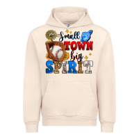 Sandshell small town big spirit baseball Urban Hoodie - Zillion Design Studio