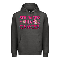Charcoal Heather Stronger Than Cancer Premium Hoodie - texasbilliewilder