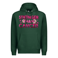 Sports Green Stronger Than Cancer Premium Hoodie - texasbilliewilder