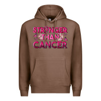 Chestnut Stronger Than Cancer Premium Hoodie - texasbilliewilder