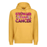 Mustard Stronger Than Cancer Premium Hoodie - texasbilliewilder