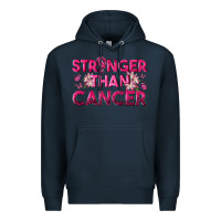 Navy Stronger Than Cancer Premium Hoodie - texasbilliewilder