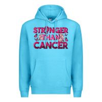 Ocean Blue Stronger Than Cancer Premium Hoodie - texasbilliewilder