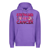 Purple Stronger Than Cancer Premium Hoodie - texasbilliewilder