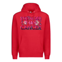 Red Stronger Than Cancer Premium Hoodie - texasbilliewilder