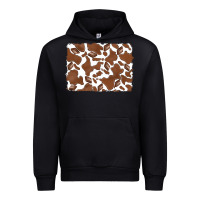 Black distressed chocolate milkshake cowhide Urban Hoodie - RanaPortraitStore