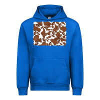 Cobalt distressed chocolate milkshake cowhide Urban Hoodie - RanaPortraitStore
