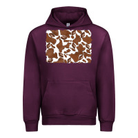 Mauve Wine distressed chocolate milkshake cowhide Urban Hoodie - RanaPortraitStore
