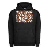 Pigment Black distressed chocolate milkshake cowhide Urban Hoodie - RanaPortraitStore